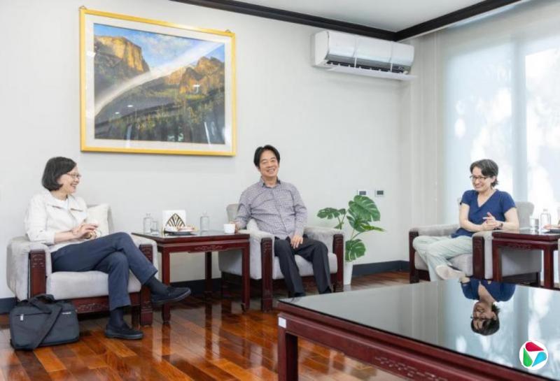 蔡英文与赖清德会面 吁继续支持赖清德