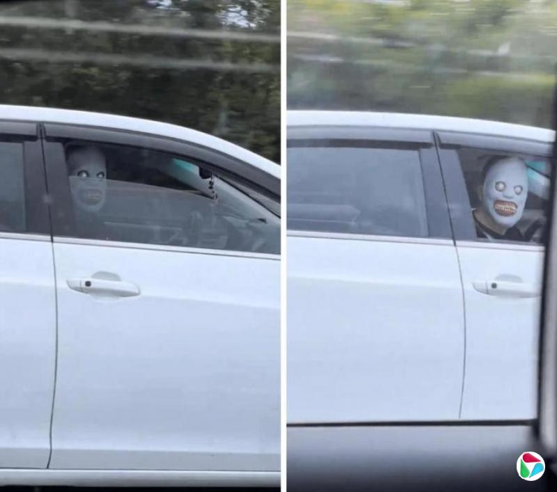 男子高速戴恐怖面具 杭州警方通报为42岁外籍教师