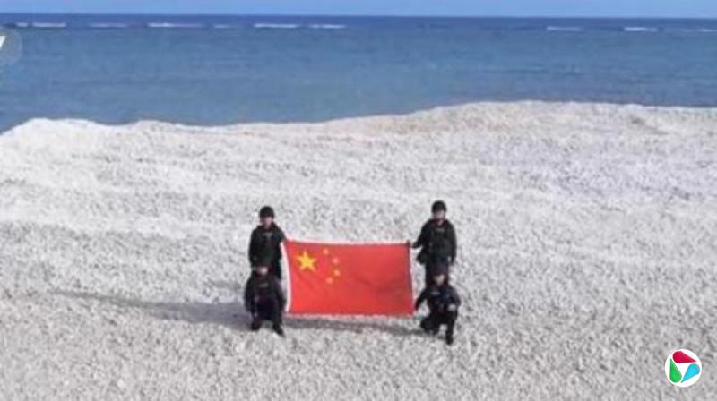 中国军人在南沙