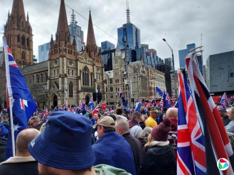 澳洲各地举行反移民游行 澳洲政府谴责传播仇恨