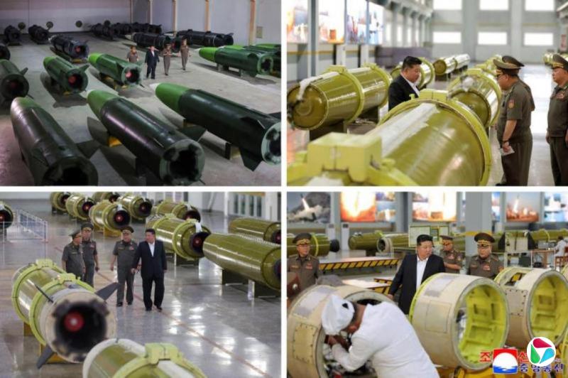 金正恩视察新导弹生产线和导弹制造自动化流程