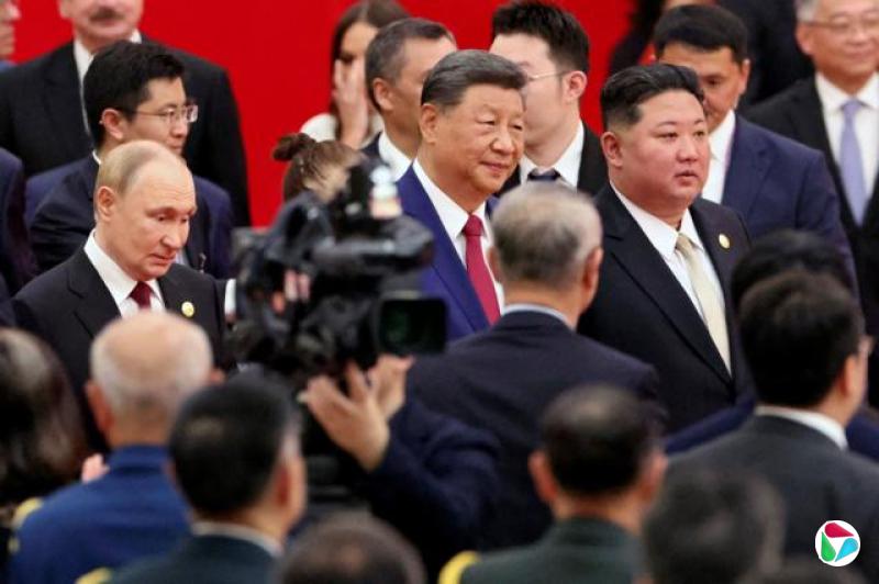 中俄朝元首在北京