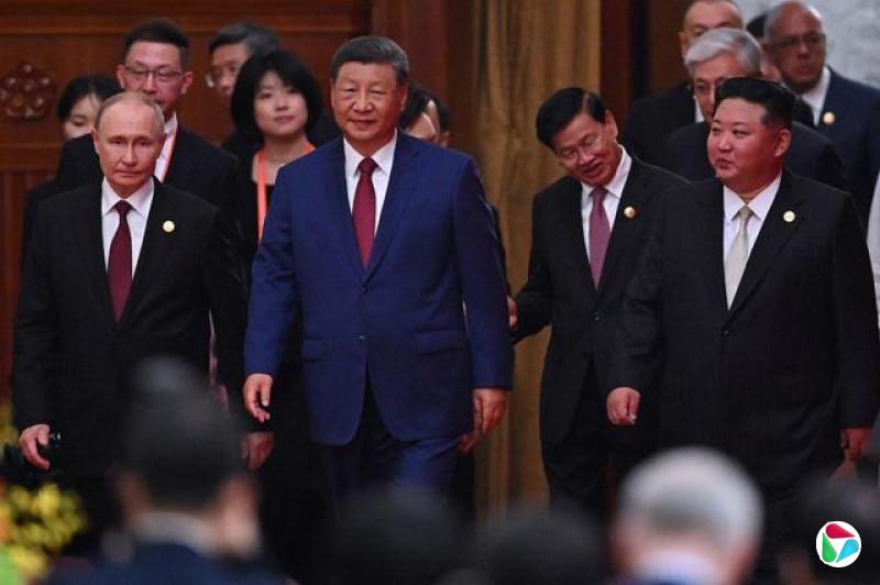 中俄朝元首在北京