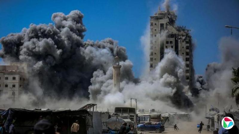 位于加沙城西部的“穆什塔哈塔”于周五被摧毁