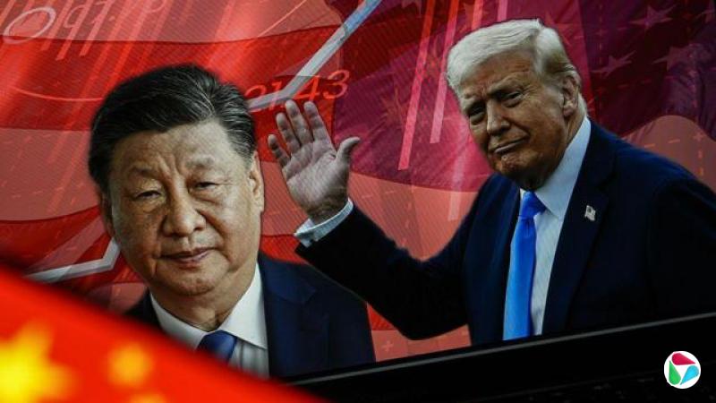 和特朗普照片并排