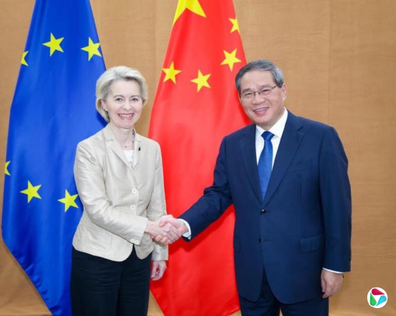 李强会晤冯德莱恩:中欧应做世界稳定性和确定性力量