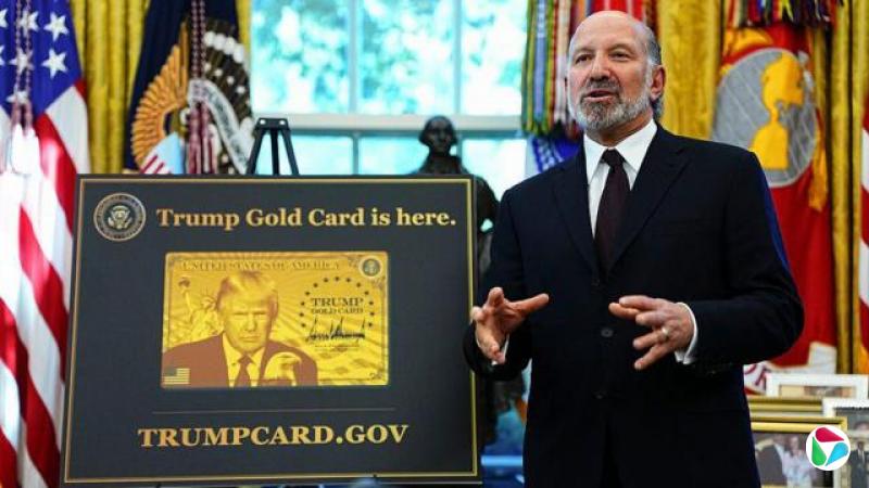 Howard Lutnick, US commerce secretary, in the Oval Office of the White House in Washington, DC, US, on Friday, Sept. 19, 2025.