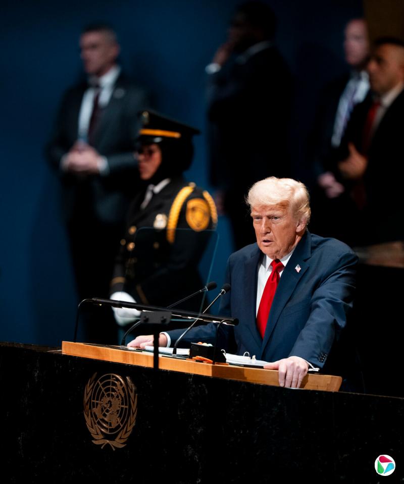 周二,特朗普总统在联合国发表了一场东拉西扯、长达56分钟的演讲。