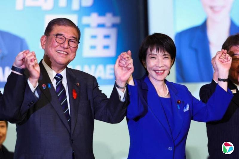 高市早苗击退四男对手当选自民党总裁 有望成日本首位女首相