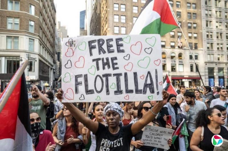 以哈冲突即满两年 欧洲多地爆发亲巴勒斯坦游行