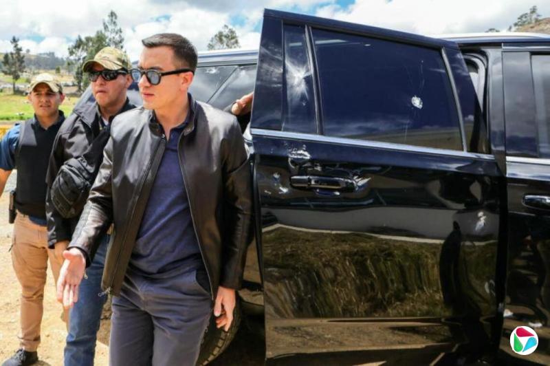 厄瓜多尔总统车队遇袭 总统未受伤