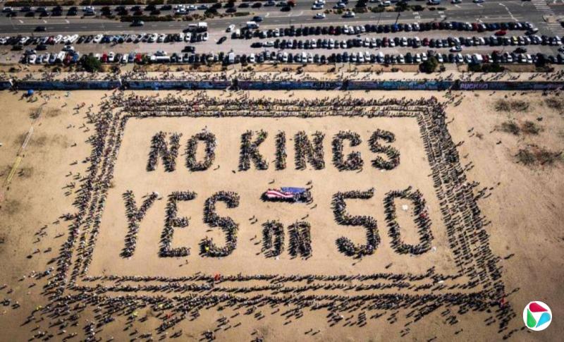 全美再爆发“不要国王”集会 700万人上街反对特朗普