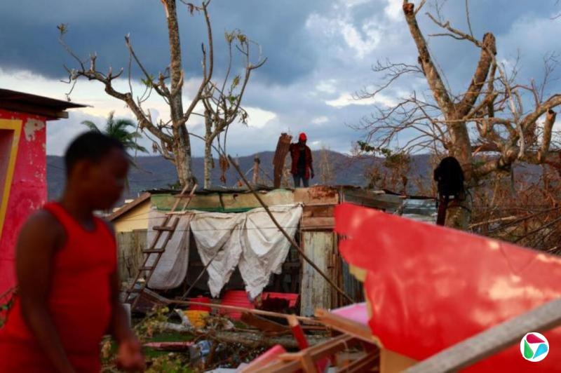 飓风“美莉莎”致50死 牙买加设野战医院