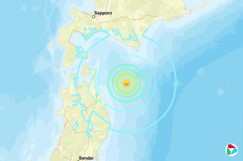 日本青森县附近发生6.7级地震 已发布海啸预警